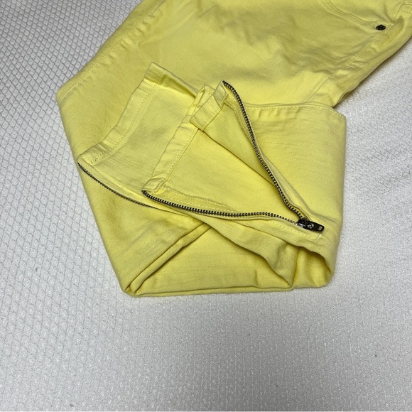 THE LIMITED 678 Denim Garment Dyed Ankle Jeans Ankle Zipper in Chamomile Size 2 - Picture 4 of 8